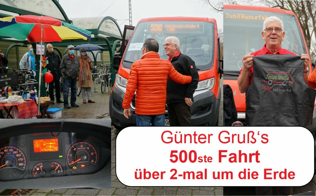 500ste Fahrt Hans-Günter Gruß