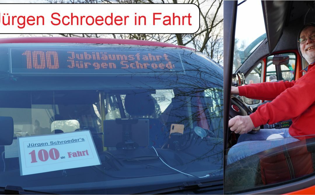 100ste Fahrt von Jürgen Schroeder